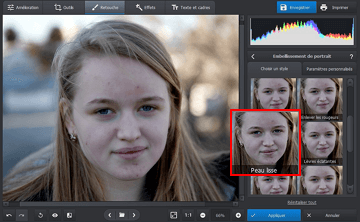 Editeur de visage - lissez la peau en un seul clic